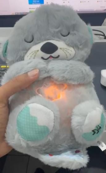 Breathing teddy bear toy